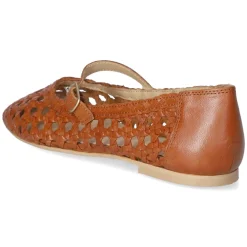 Spangenballerinas - Cognac